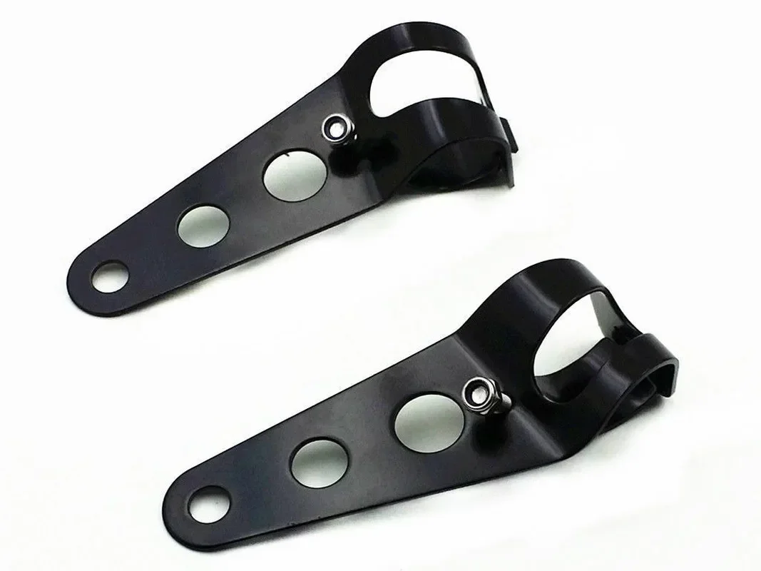 오토바이 28-43mm 헤드라이트 포크 이어 마운트 사이드 브래킷 크루저 초퍼 카페 레이서 커스텀