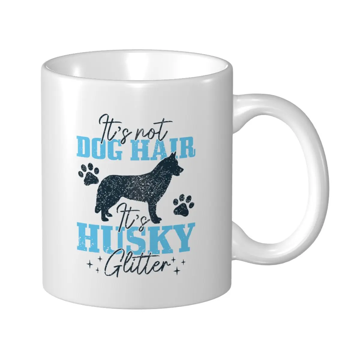 

Кружка с надписью «It's Not Dog Hair It's Siberian Husky Dog», блестящие кофейные кружки, чайные аксессуары, кружки для путешествий для офиса и дома