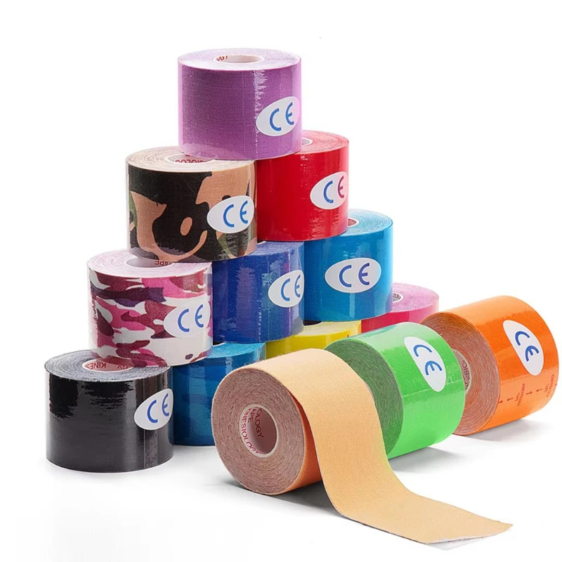 1pcs Kinesiology Tape Athletic Recovery Self Adherent Wrap Taping Medical Muscle Pain Relief Knee Pads Protector Muscle Patch