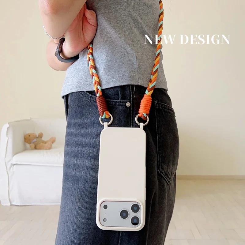 รูปสินค้า เคสโทรศัพท์มือถือสายคล้องคอแฟชั่น ลายลูกกวาด