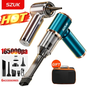 SZUK New Mini Car Vacuum Cleaner 165000Pa Wireless Vacuum Cleaner Powerful Suction Handheld Portable Vacuum Cleaner for car 1