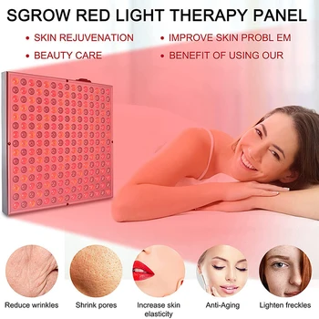 NEW 45W LED Light Therapy Panel Body Pain Relief Treatment 660nm 850nm Near Infrared Full Body Face Anti Aging Red Grow Light
