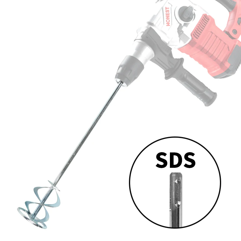 2PCS Paint Stirrer, HEX/SDS Thread, Paddle Mixer, for Adheives