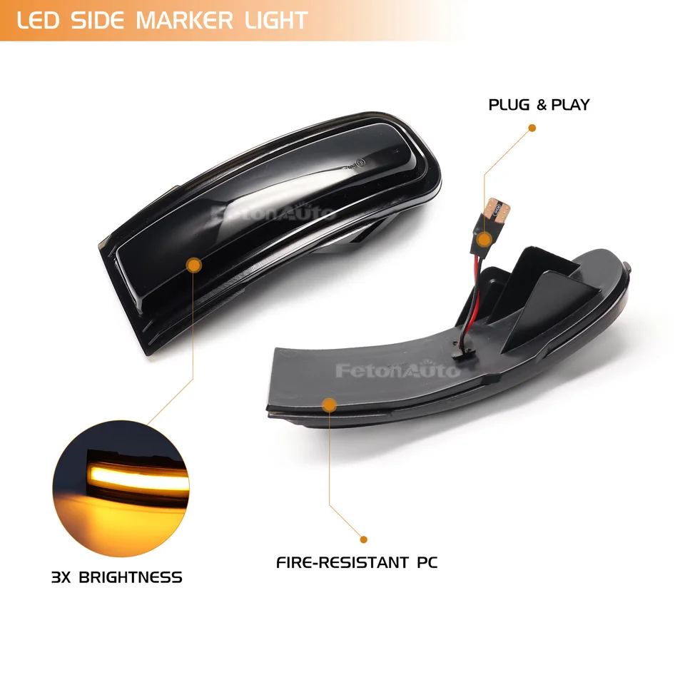 Indicatori Di Direzione A LED Sequenziali Ambra Per Specchietti Jeep Renegade 2015-2022 – Fumé - 4
