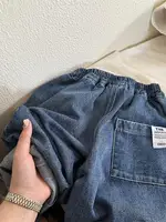 Children's Loose Jeans Harlan Pants Baby Versatile Wide Leg Pants Boys Girls Spring Autumn New Sle Casual Comfortable orts