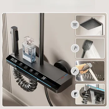 ฝักบัวเปียโน หัวฝักบัวแรงดัน ห้องอาบน้ําฝักบัวขนาดใหญ่พิเศษ 1