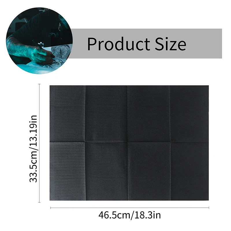 100pcs Disposable Waterproof Tattoo Clean Pad Tattoo Bibs Table Covers Clean Pad Patient Dental Napkins Tattoo Accessories 4