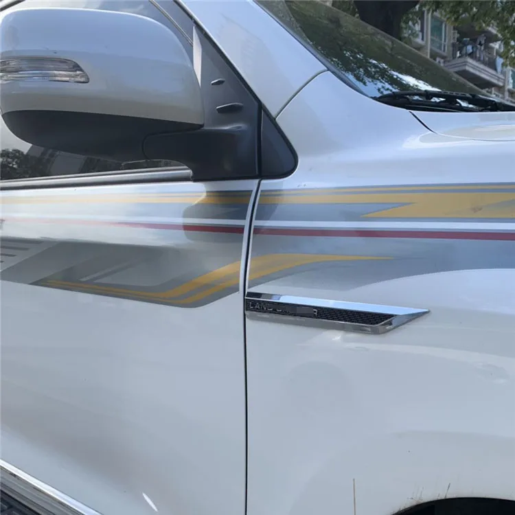 

Для Toyota Land Cruiser 200 LC200 LEXUS 570 LX570 боковые вентиляционные отверстия для кузова автомобиля Стикеры эмблема Задняя Крышка багажника 3d боковые знаки Скульптура