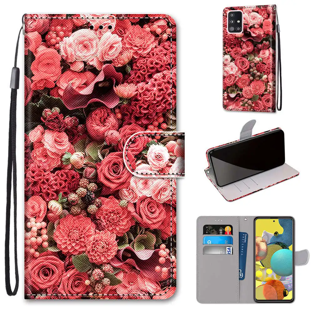 Adorable Floral Animal Kids Holster Wallet Cover