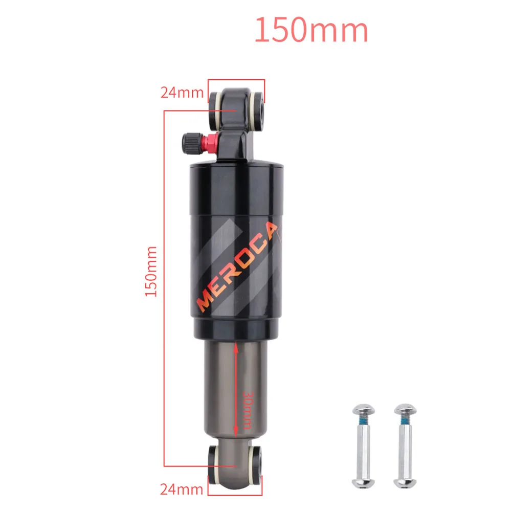 

Durable High Quality Shock Lockout Air Rear Shock Absorber 100PSI 125/150/165/190/200mm Aluminum Alloy Black Shock Absorbers