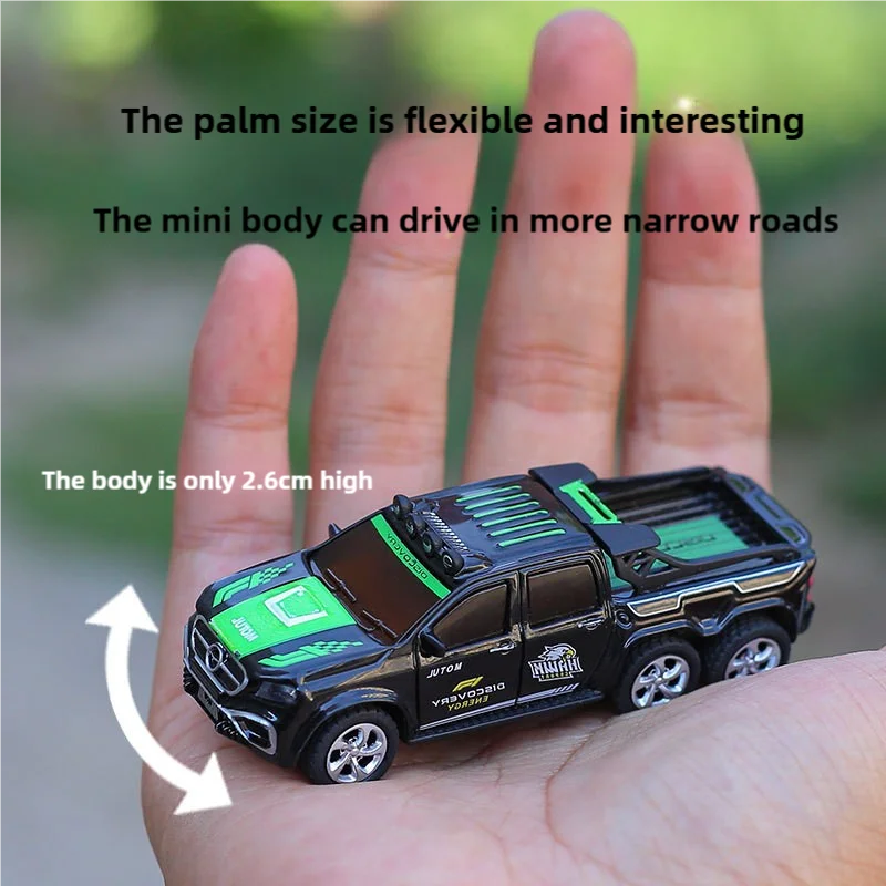 1:64 Scale Mini Remote Control Off-Road Vehicle with 2.4G Drifting Alloy Pickup Racing Car - Boys' and Children's Gift Toy 3