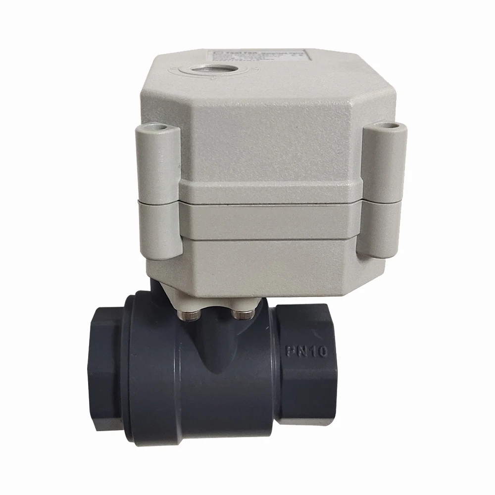 DN15ElectricMotorizedBallValve12inchActuatedWaterValveCPVC9