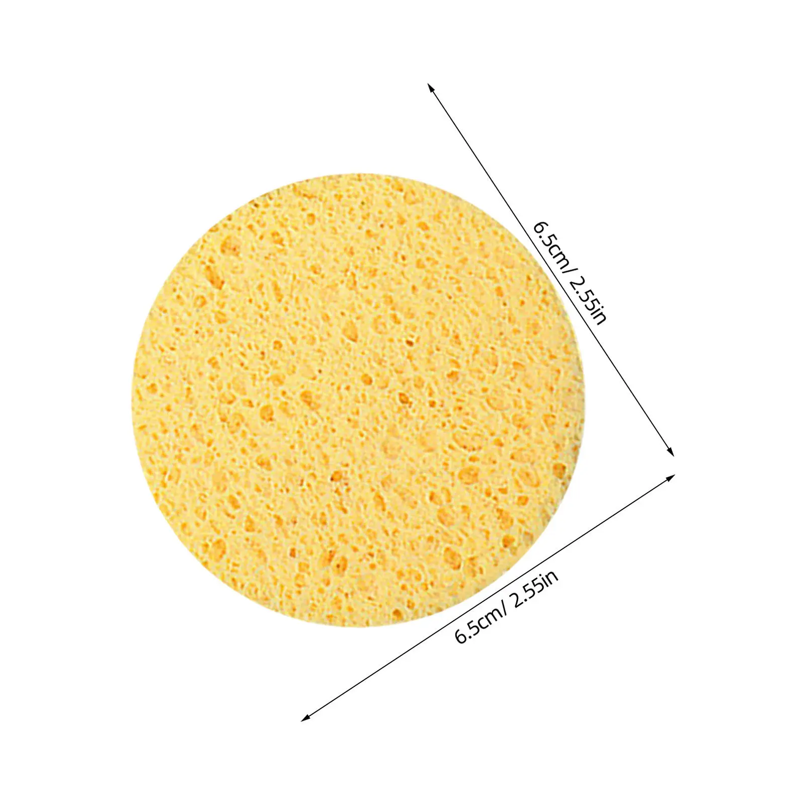 30Pcs 라운드 페이셜 클렌징 패드 6.5cmx0.8cm 소프트 메이크업 리무버 스폰지 젠틀 페이스 워싱 퍼프 스킨케어 도구