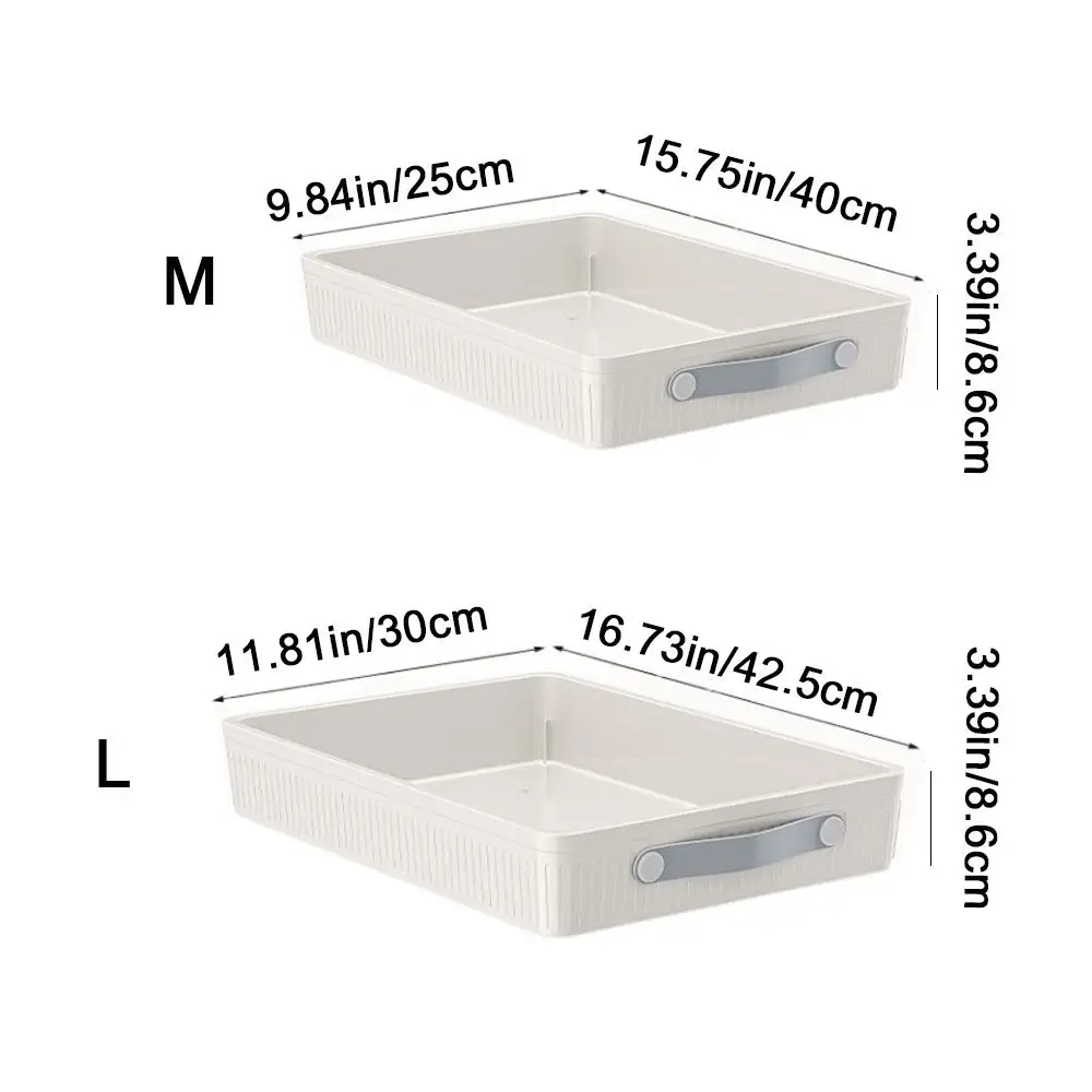 Plastic Kitchen Drawer Storage Rack Non Punched Large Capacity Spice Jars Storage Rack with Handle Anti-slip