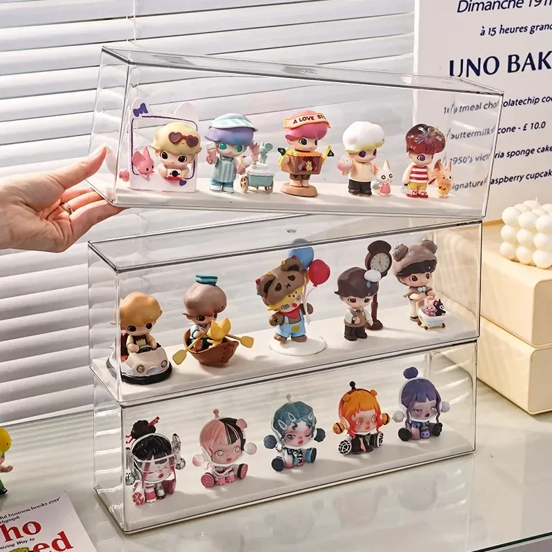 Acrylic Action Figure Display Case Transparent Doll Storage Box Toy ...