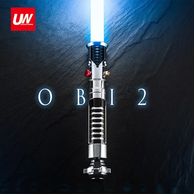 

Ultimate Works Obi Wan Ep2 Neopixel Lightsaber Proffie and Asteria V2.5 Board Pixel Blade Heavy Dueling Cosplay Sword Gift