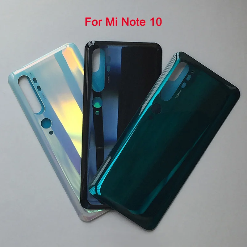 Задняя крышка батарейного отсека для Xiaomi Mi Note 10 Note10 заднее стекло 3D задняя