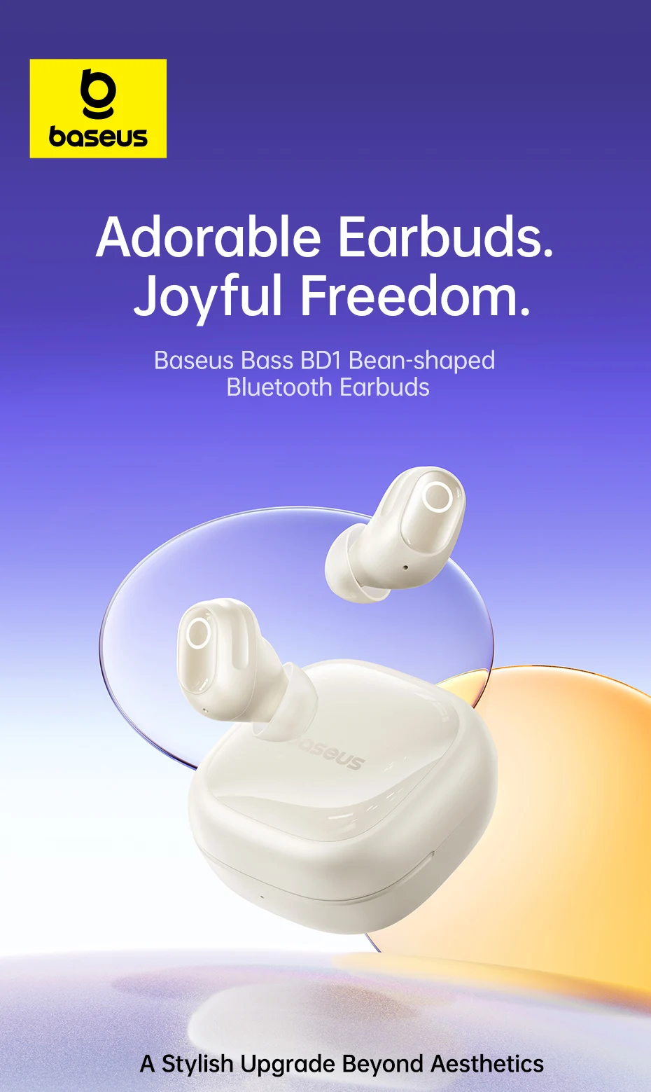 Bass BD1 Wireless Earphones Bluetooth 5.4 Earbuds Sports Earbuds HIFI Sound Head