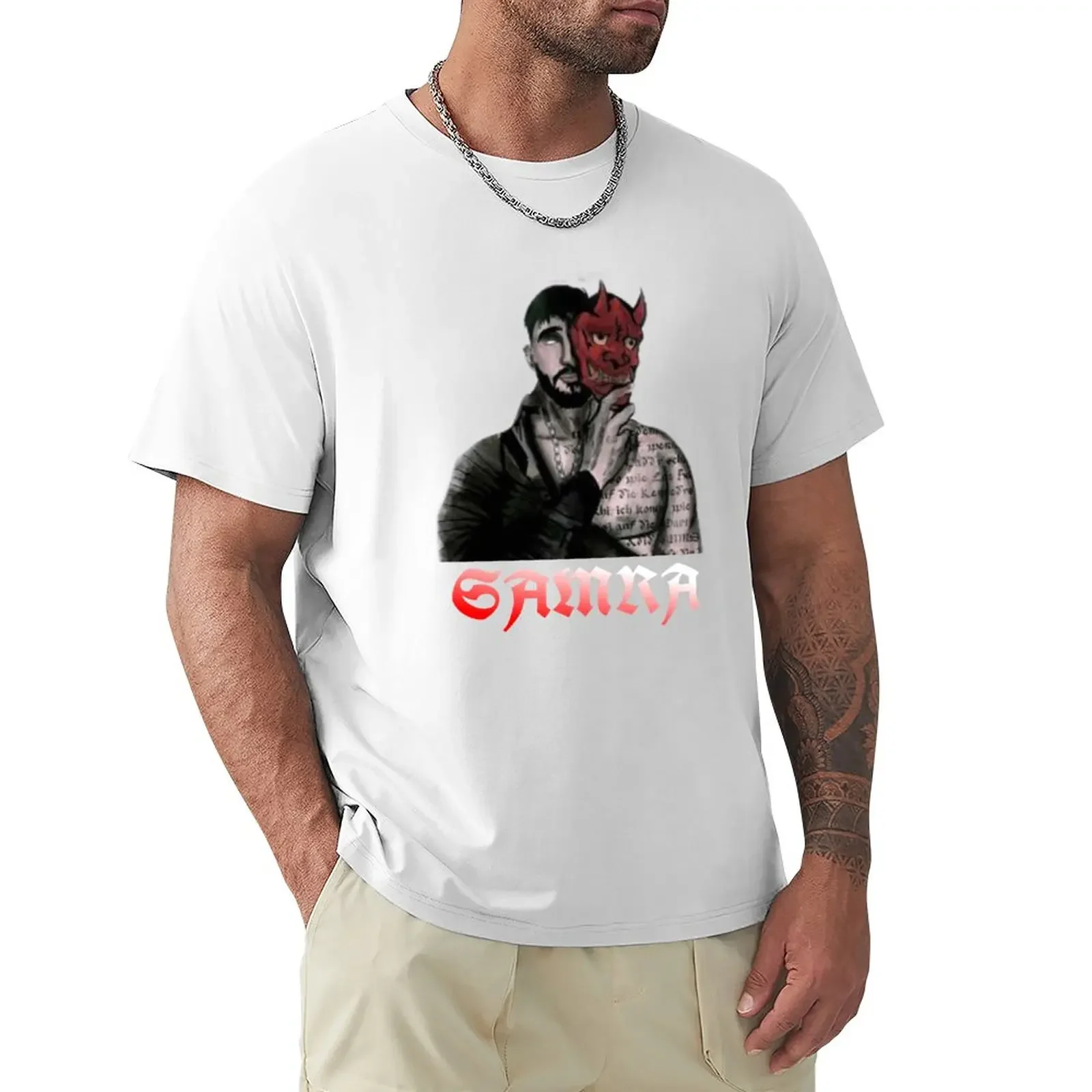 

Samra Lucifer t-shirt T-Shirt summer top hippie clothes animal prinfor boys mens clothes