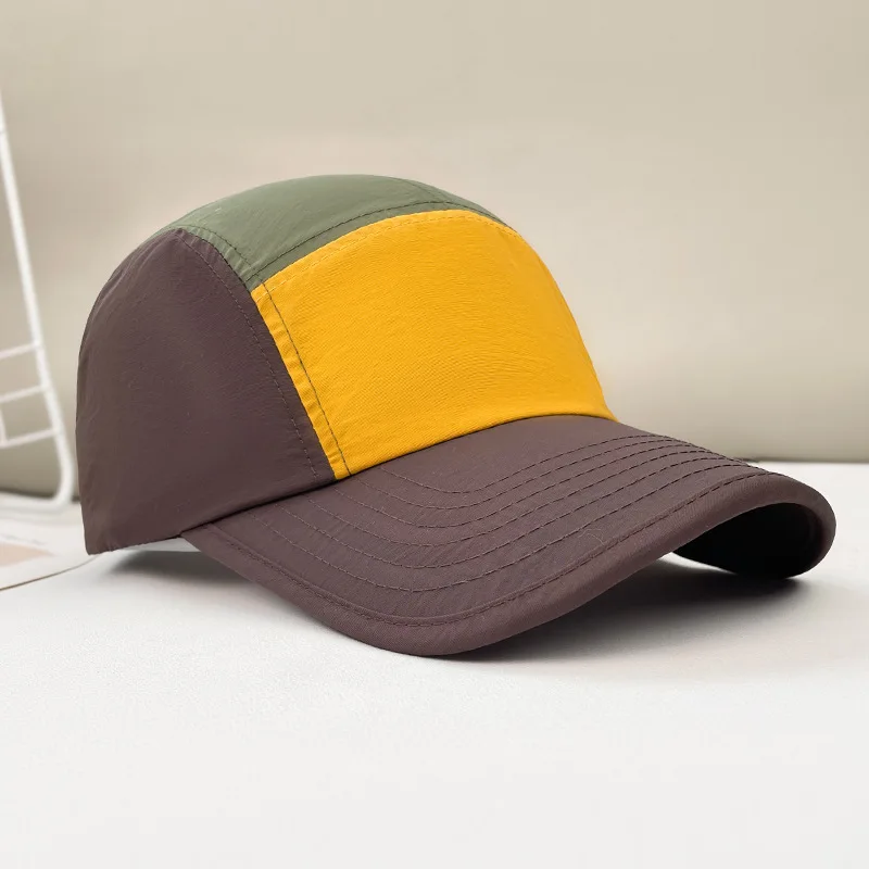 Unisex Contrast Color Baseball Cap Quick Drying Outdoor Hat