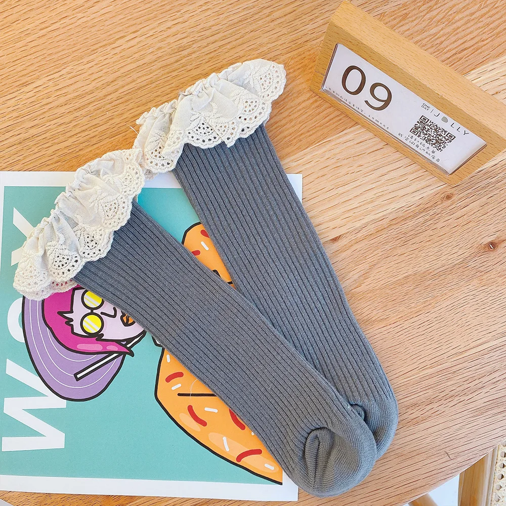 20pair/lot Princess Girl Socks Lace Ruffle Kid Girls knee high Baby Girls Long Socks Newborn Infant Baby Leg Warmer Frills Socks 38 S9c2d130f5abf427b856afad627d78de63