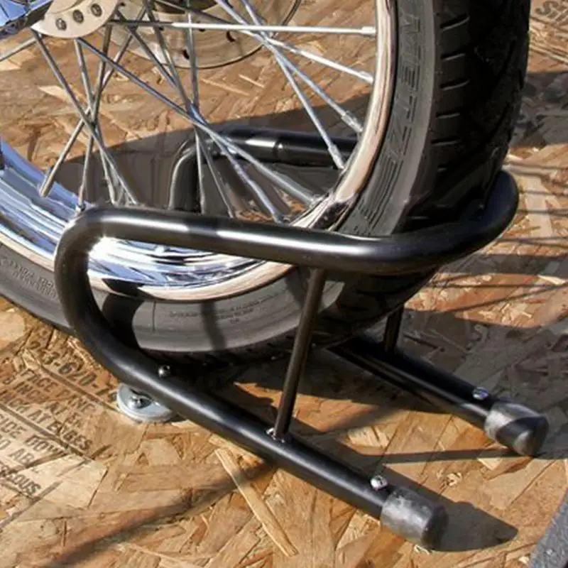 Motorcycle Front Wheel Parking Stand Motorcycle Wheel Chocks Rack Stainless Steel Wheel Parking Chocks Motorcycle Accessories