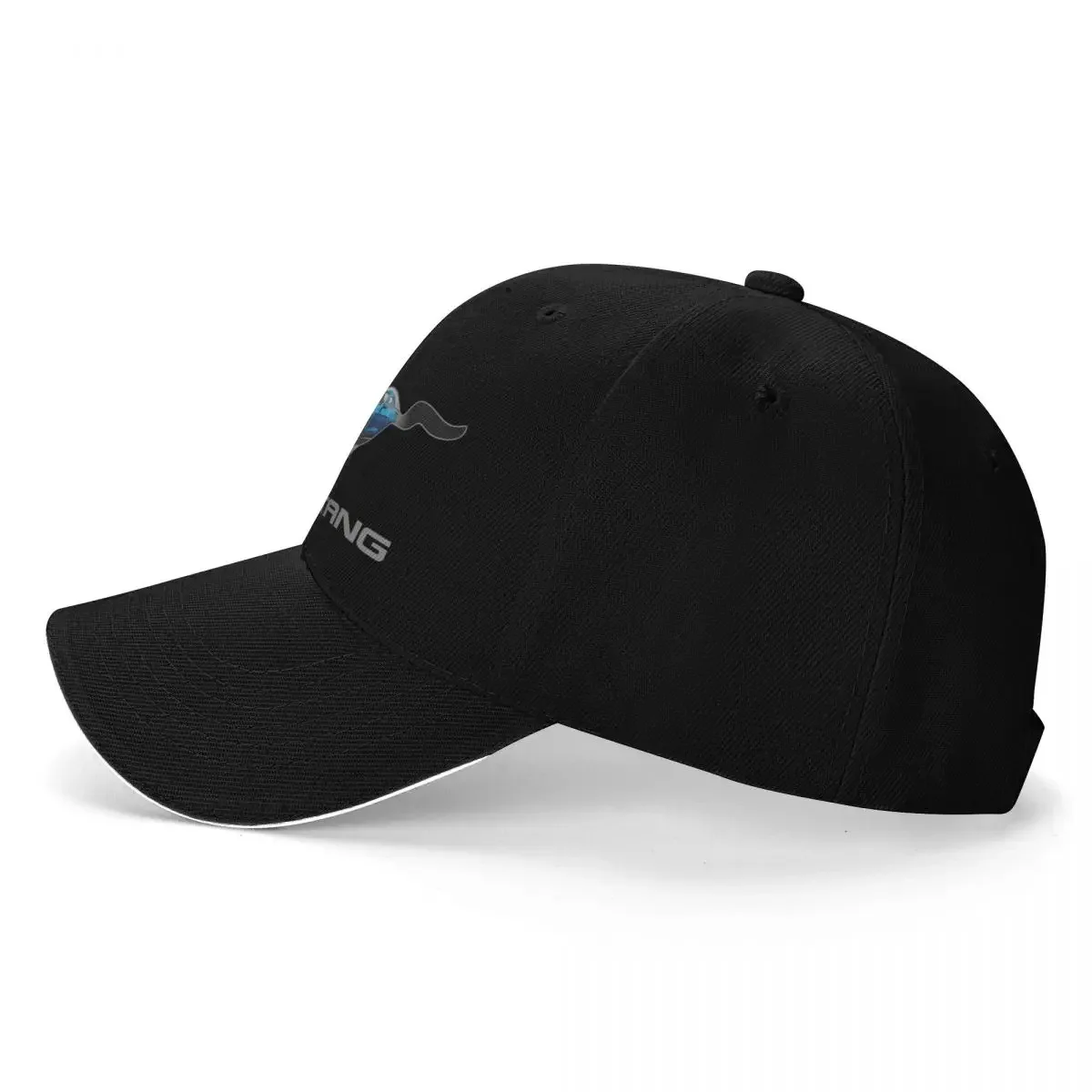 Ford Mustang GT Emblem Design (Blue on Black) Baseball Cap Uv Protection Solar Hat Elegant Women's Hats Men's