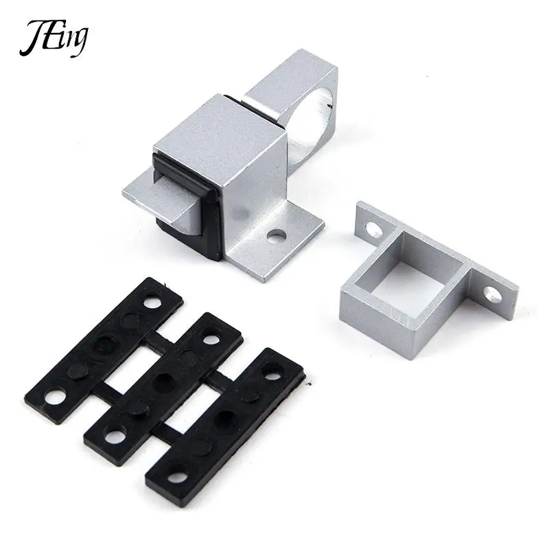 Door Bolt Latch Aluminum Alloy Security Automatic Window Gate Spring Bounce Lock Door Latch
