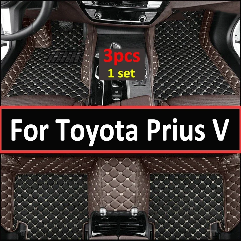 

Hybrid Vehicle Car Floor Mats For Toyota Prius V α Prius Plus ZVW40 ZVW41 2012~2017 7seat Waterproof Floor Mats Car Accessories