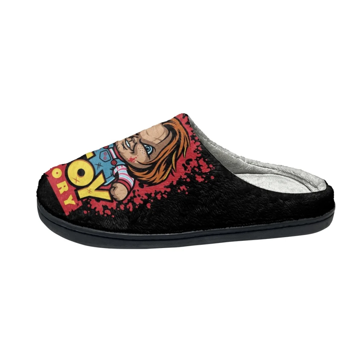 Horror Movie Winter Home Cotton Slippers Gifts Men and Women Warm Cozy Footwear Drop Ship Non-slip Casual Flats Sllides Slippers