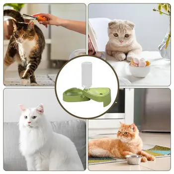 Pet Bowl With Water Feeder Food Storage Water Dispenser and Removable Food cat Bowl Folded Cheese Bowl Small Medium pet supplies 2