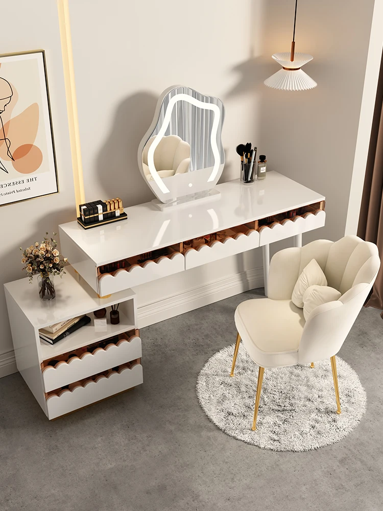 

Dressing table, bedroom, modern simple storage cabinet, one piece of luxury, Nordic network red ins style dresser table
