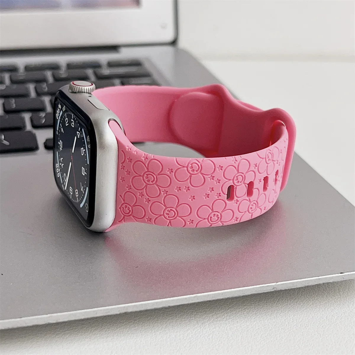 Watch Band For iWatch 42/44/45/49mm 38/40/41mm Silicone Fashion Watch Strap for Watch Series Ultra2 Se 9/8/7/6/5/4/3/2/1_voghion.com