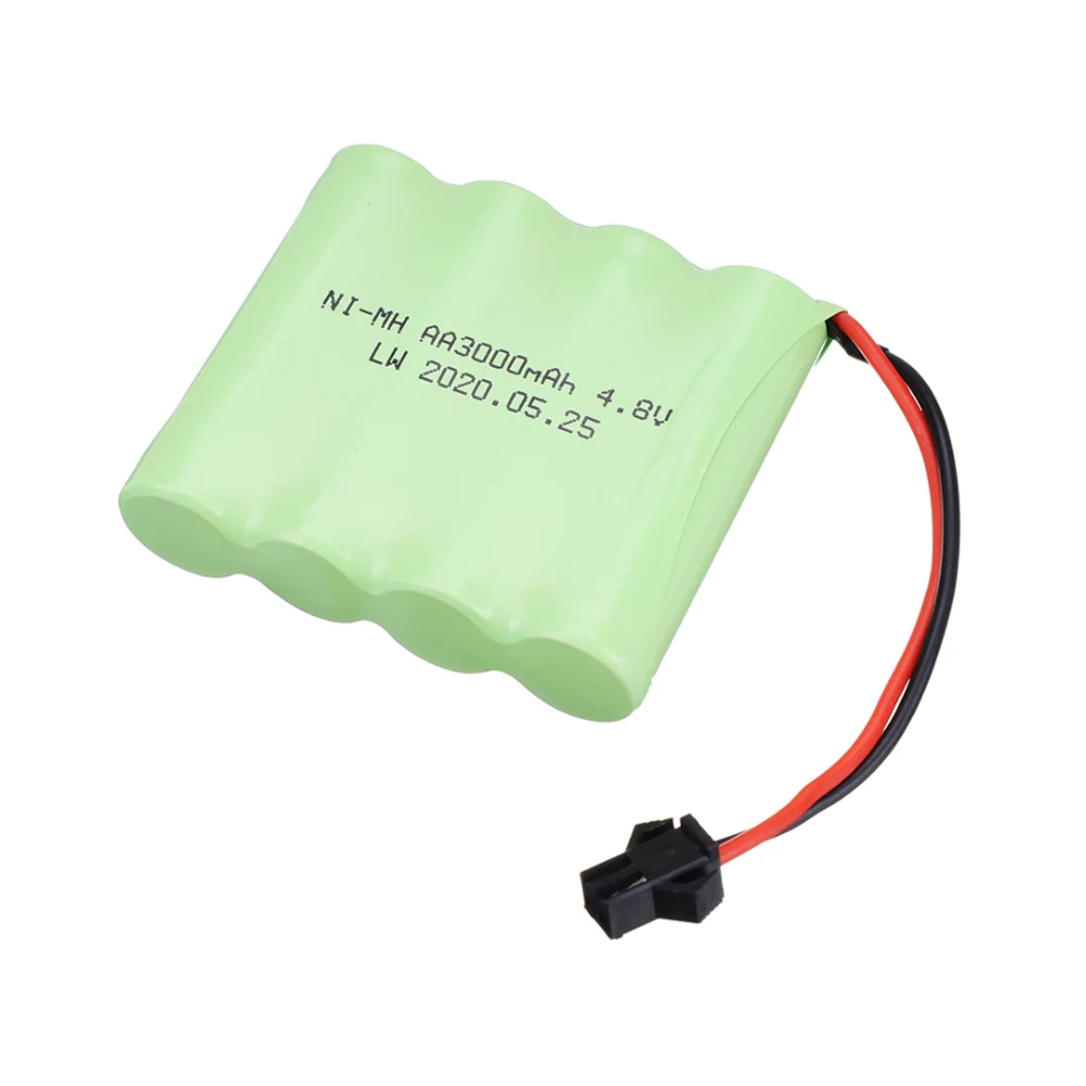 3.6V/4.8V/6V/7.2V/8.4V/9.6V 3000mah NIMH AA Rechargeable Battery Pack For Remote Control Toys Car truck tanks boat model SM Plug 3