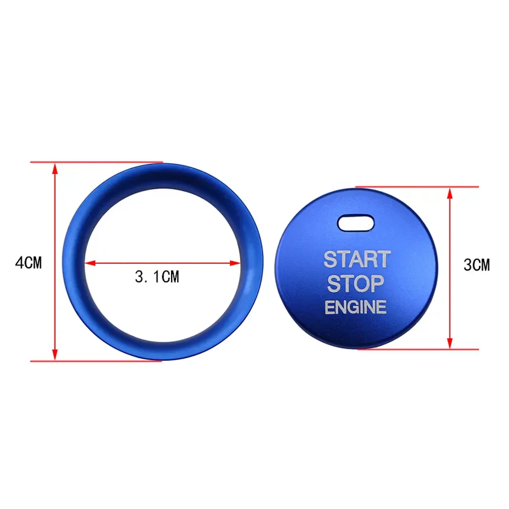 Car Key Ring Cover Car Ignition Trim for Mazda CX5 CX3 CX4 Cx-3 3 6 Axela Atenza Engine Start Stop Switch Button Sticker Accessories