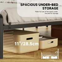 Металлический каркас кровати REDLIFE с зарядной станцией, светодиодными фонарями, без шума — изображение 6