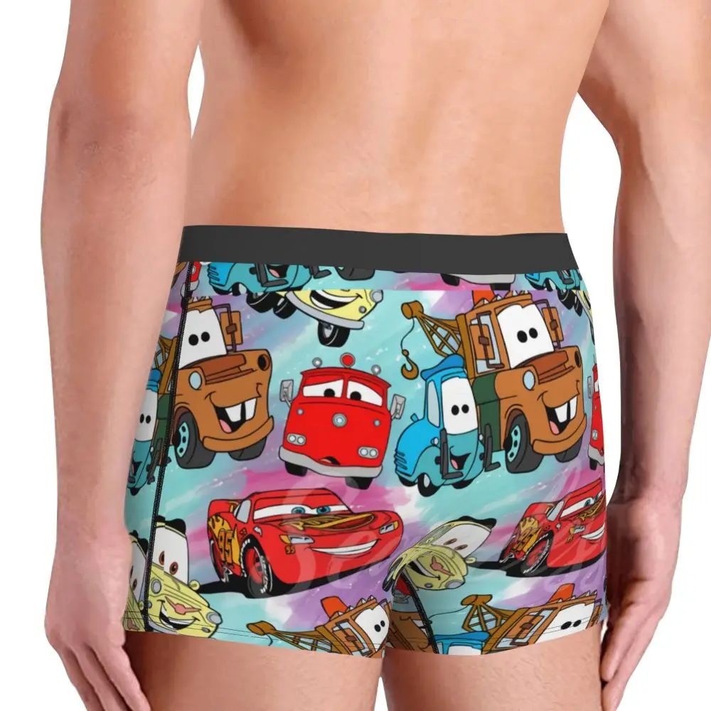 Custom Lightning McQueen Car Collage Boxers Shorts Men's Briefs Underwear Cool Underpants