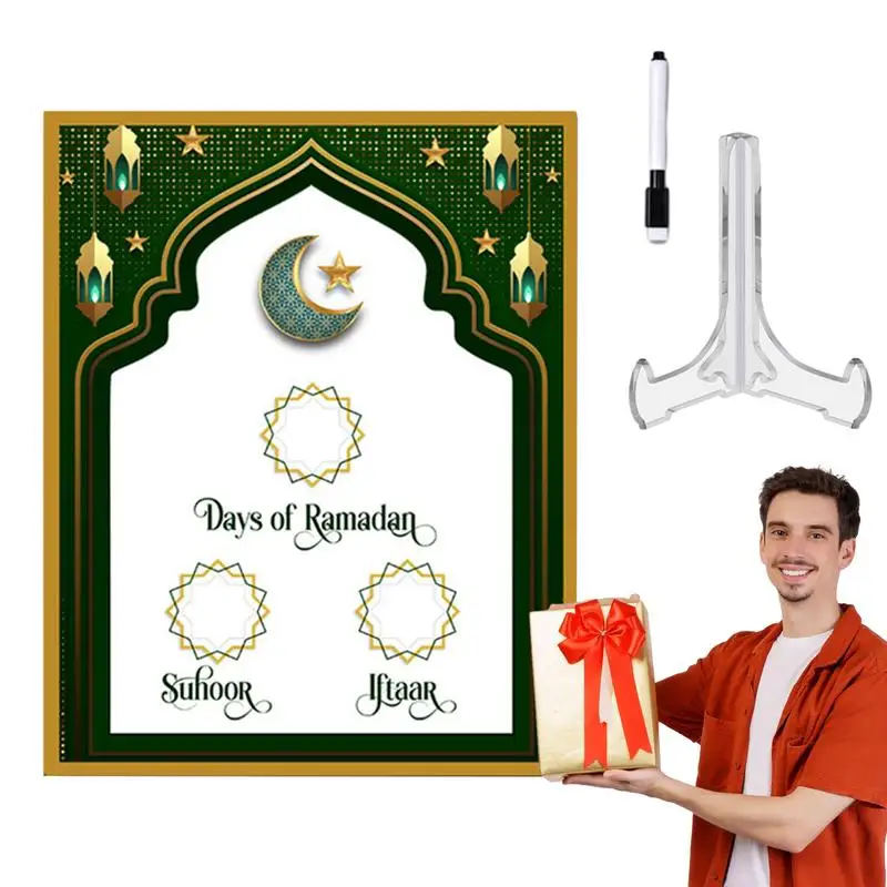 

Eid Calendar Decorations Acrylic Eid DIY Calendars Eid Party Decor Holiday Countdown Table Calendar Board For Home Decor Craft