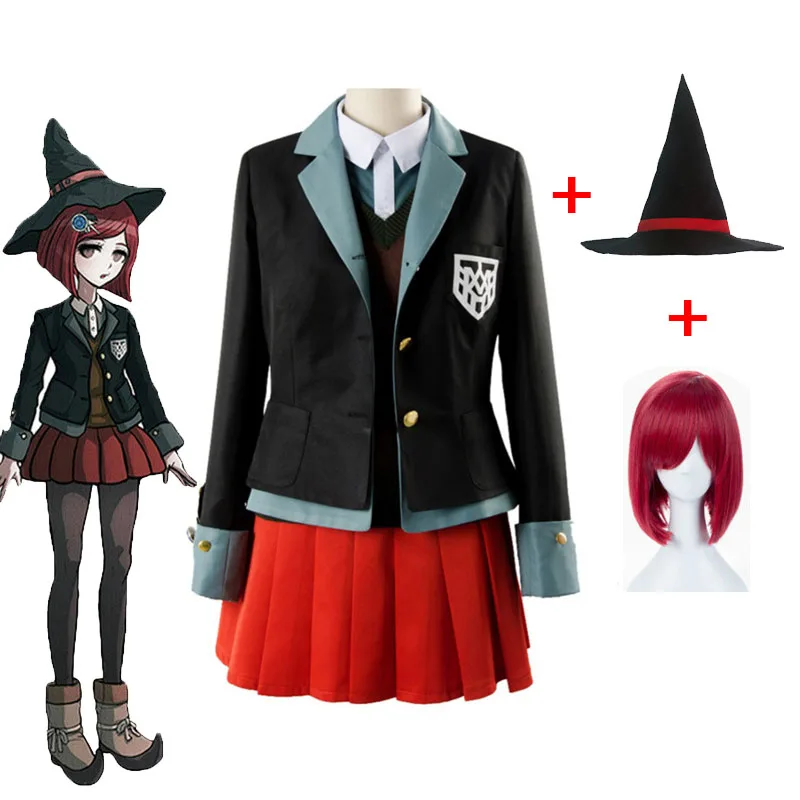Аниме Danganronpa Yumeno Himiko костюм для косплея школьная униформа девочек Хэллоуин