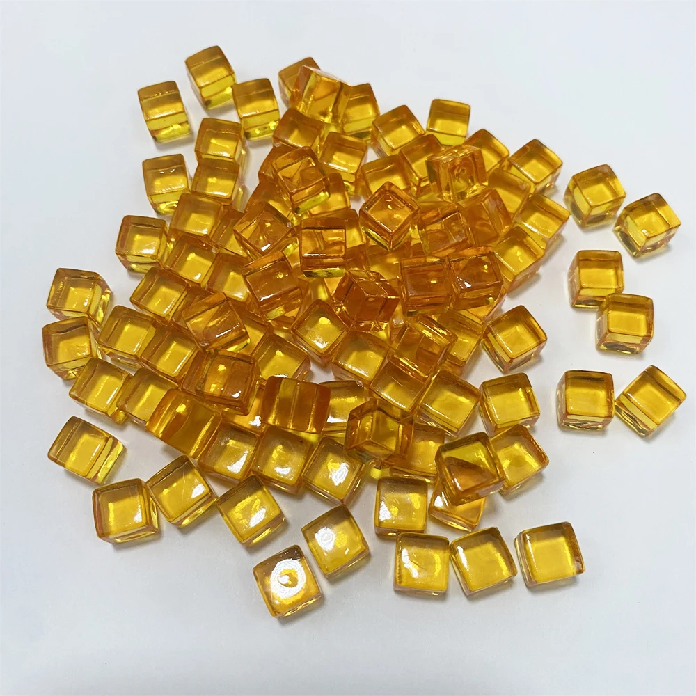Set of 100 Clear Acrylic Dice