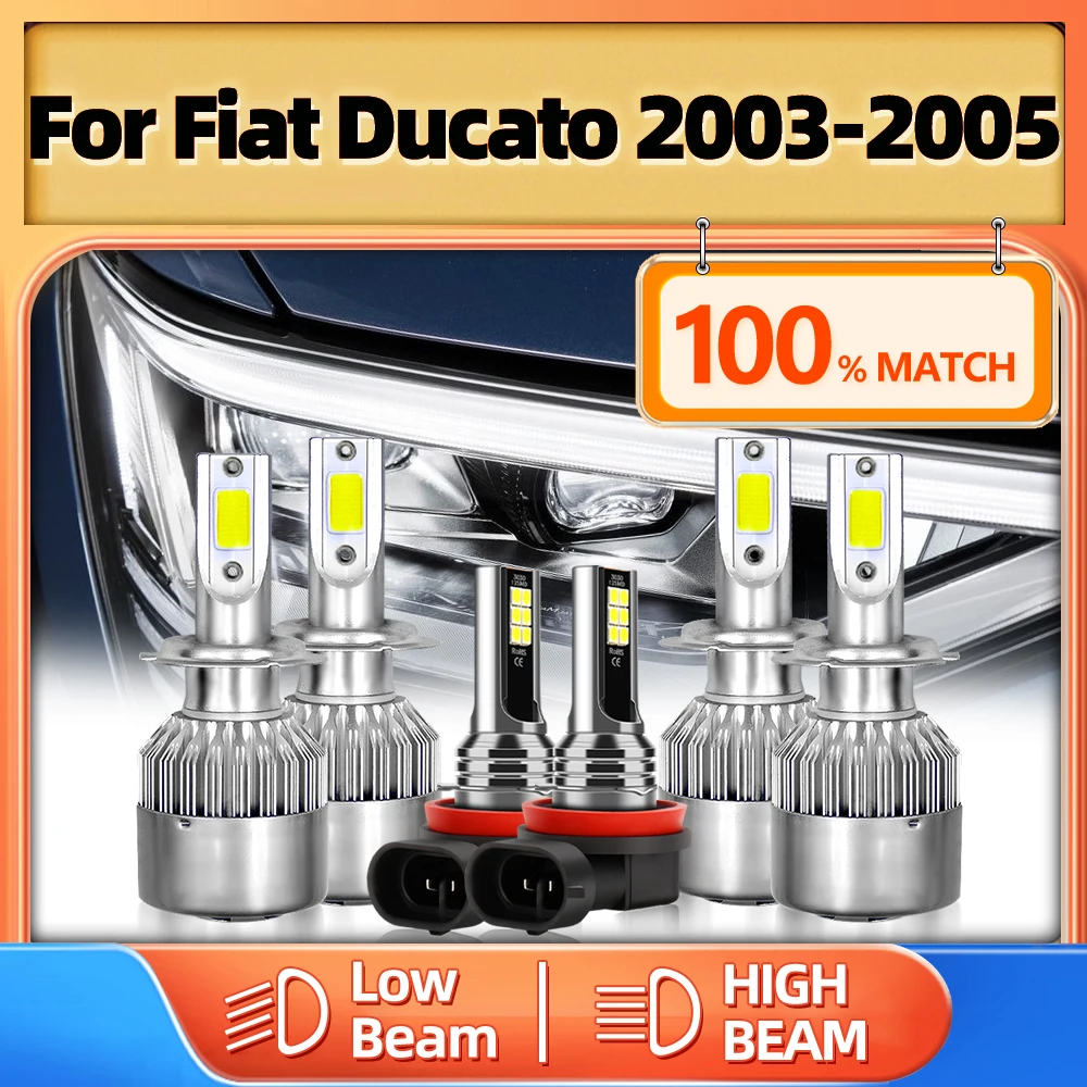 

LED Car Headlight Bulbs LED Fog Lamp 360W 60000LM Super Bright Car Light 12V 6000K White For Fiat Ducato 2003 2004 2005