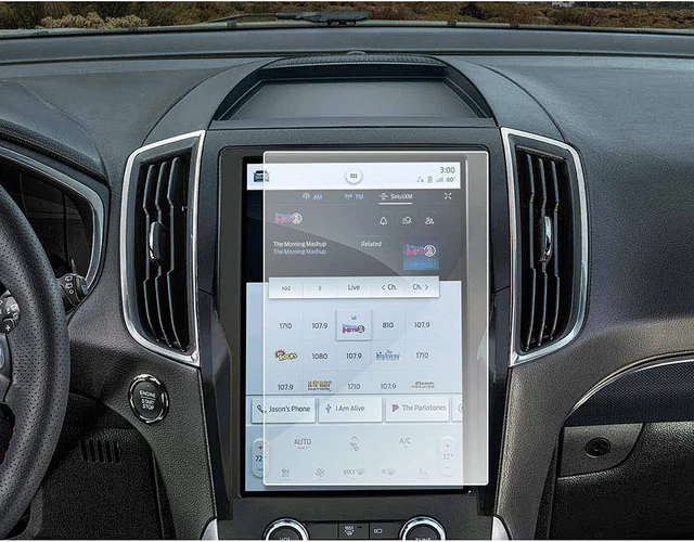 Gehärtetem Glas film Für Ford Edge 2021 2022 2023 Auto Navigation 12-zoll  Screen Protector auto innen Zubehör - AliExpress