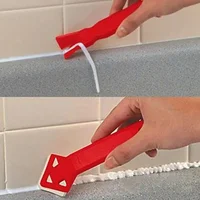 Practical Floor Cleaner Tile Cleaner Surface Glue Residue Spatula Mini Caulk Removal Tool Hand Tool Scraper Utility Tool 1