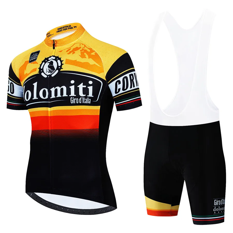 Giro D'ITALIA Pro Team Summer Cycling Jersey Set Short Sleeve Mtb Jersey Bicycle Ropa Ciclismo Maillot Men Clothing Cycling