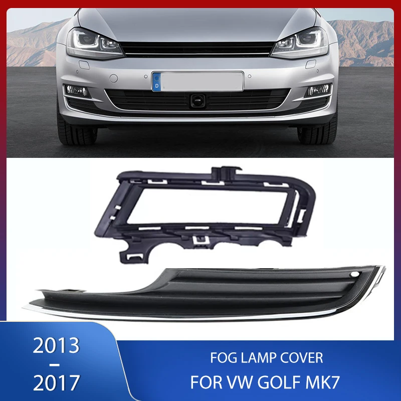 Front Bumper Fog Light Cover Shell and Grill