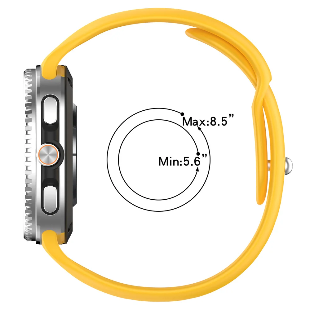 Premium Silicone Watchband with Hidden Buckle