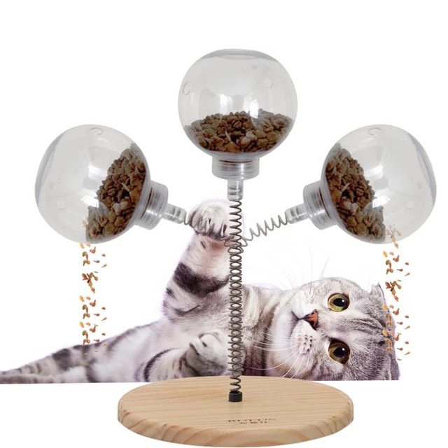 Cat Treat Puzzle, Cat Treat Dispenser Toy Cat Treat Toy, Tumbler  Interactive Ball Cat Puzzle Feeder, Cat Food Puzzle Cat Food Ball Cat  Snacks