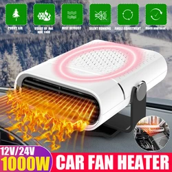 12V/24V 1000W Car Heater Electric Heating Fan Portable Electric Dryer Windshield Defogging Demister Defroster For Car Home