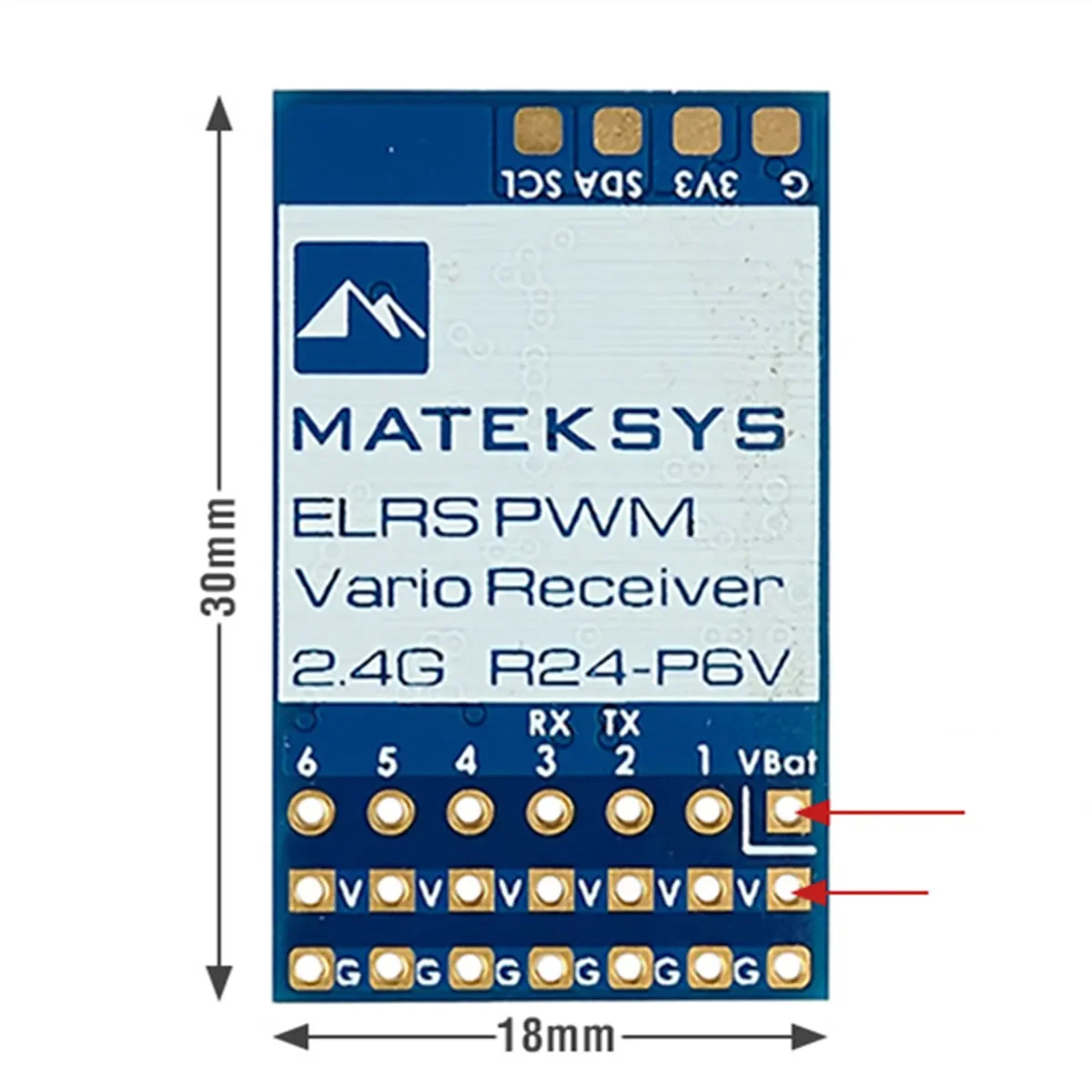 Récepteur ELRS 2.4GHz R24-D / R24-P6V / R24-TD pour Drone FPV