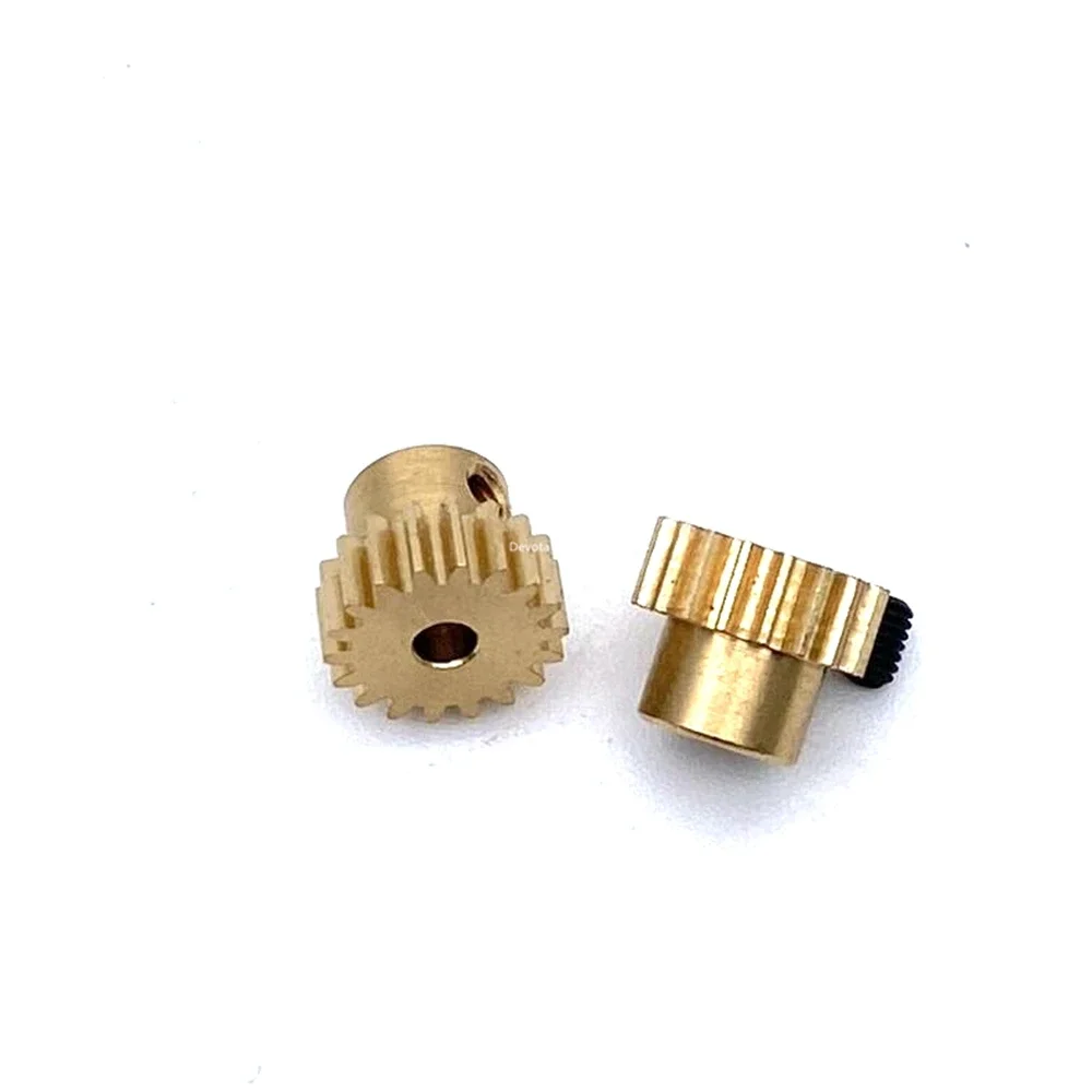 0.4M 18T step gear 2MM 2.5MM Bore diameter Copper Gear 18 Teeth 2PCS